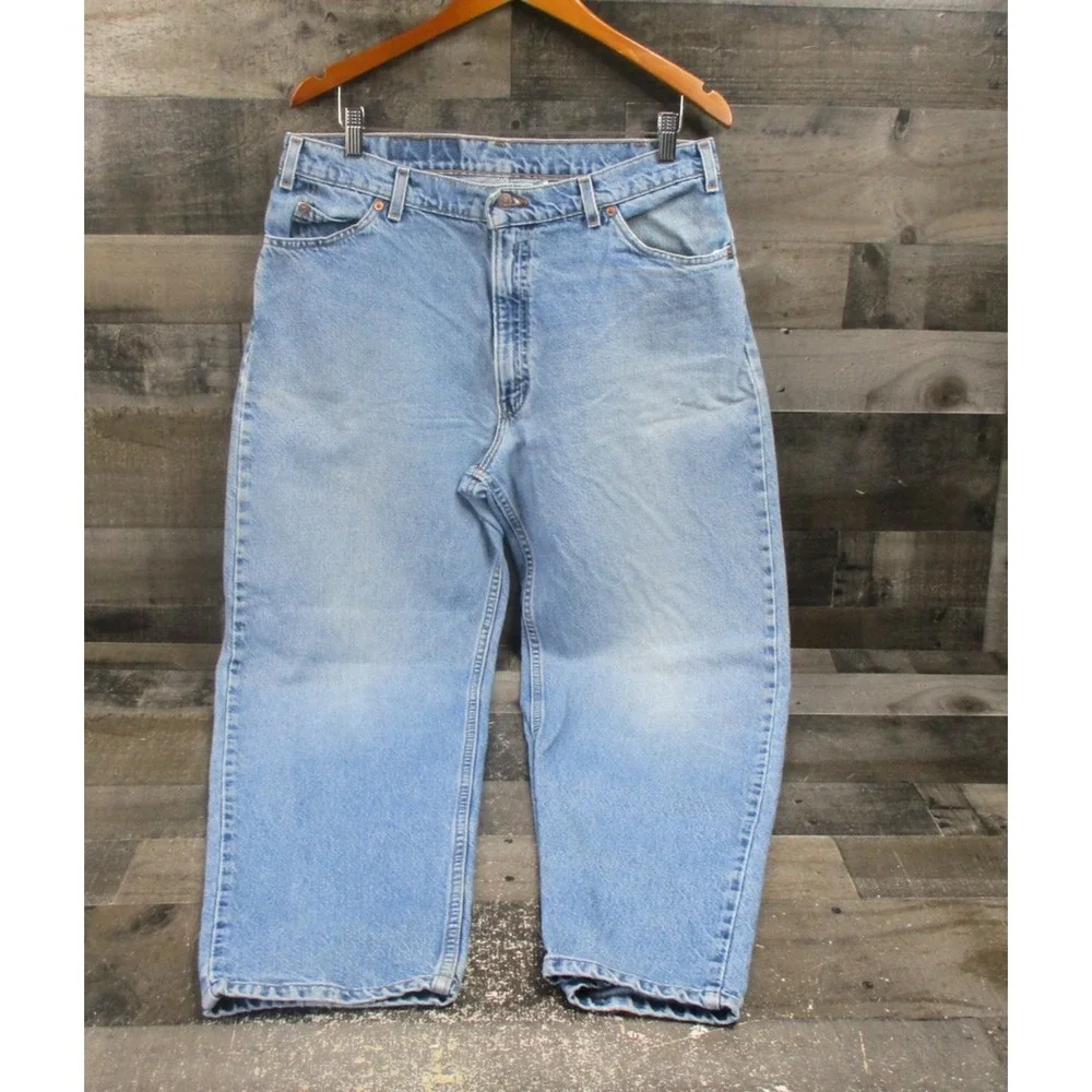 Vintage Levis 560 Jeans Men 36x32 Fit 34x31 Loose Fit Tapered Denim Made USA 90s